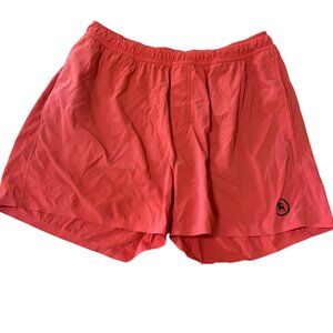 Backcountry Lined Shorts Men’s Medium Orange Slash Pockets Zippered Back Pocket